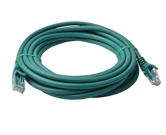 8Ware CAT6 Cable 10m - Green Premium RJ45 Ethernet Network LAN UTP Patch Cord 26AWG CU Jacket 8W-PL6-10GRN
