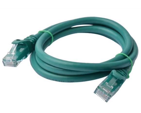 8Ware CAT6 Cable 1m - Green Premium RJ45 Ethernet Network LAN UTP Patch Cord 26AWG CU Jacket 8W-PL6-1GRN