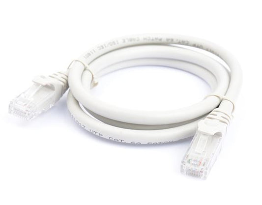 8Ware CAT6 Cable 1m - Grey Premium RJ45 Ethernet Network LAN UTP Patch Cord 26AWG CU Jacket 8W-PL6-1GRY