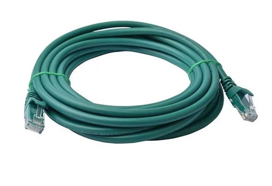 8Ware CAT6 Cable 3m - Green Premium RJ45 Ethernet Network LAN UTP Patch Cord 26AWG CU Jacket 8W-PL6-3GRN