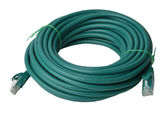 8Ware CAT6 Cable 40m - Green Premium RJ45 Ethernet Network LAN UTP Patch Cord 26AWG CU Jacket 8W-PL6-40GRN