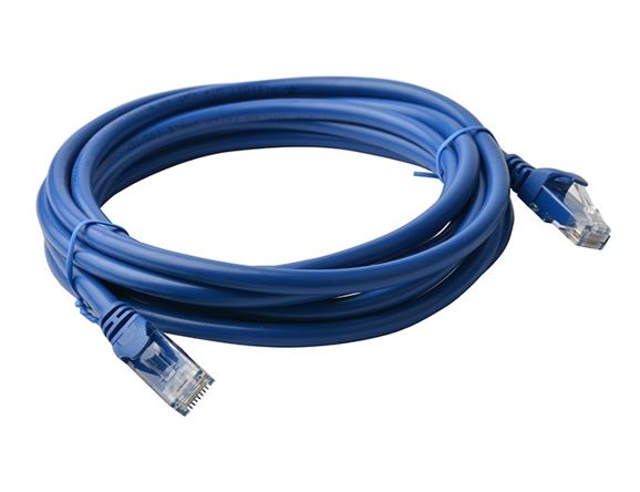 8ware CAT6 Cable 5m - Blue Premium RJ45 Ethernet Network LAN UTP Patch Cord 26AWG CU Jacket 8W-PL6-5BLU