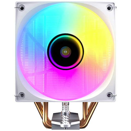 Antec F400 ARGB - White, 120mm ARGB PWM Fan, 4 Copper Heat Pipes, 205W TDP, 600-1700RPM, 63CFM Airflow, Intel LGA1851/1700, AMD AM5 F400 ARGB W