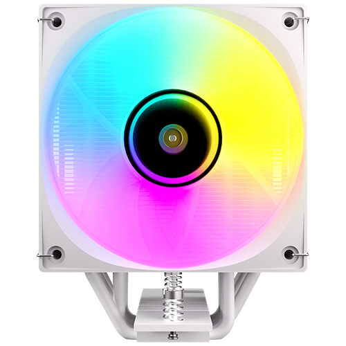 Antec F600 ARGB - White, CPU Air Cooler, 6 Copper Heat Pipes, 120mm ARGB PWM Fan, 220W TDP, Intel LGA1851/1700, AMD AM5/AM4, 1-Yr Wty F600 ARGB W