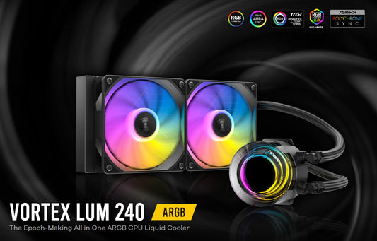 Antec Vortex Lum 240 ARGB The Epoch-Making All in One ARGB CPU Liquid Cooler Vortex Lum 240 ARGB