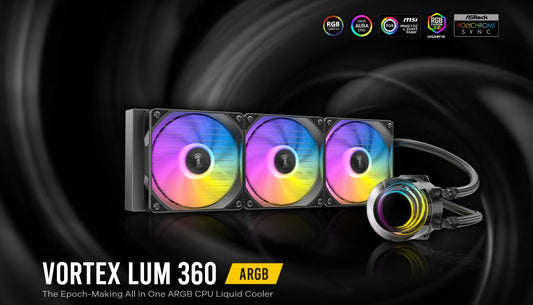 Antec Vortex Lum 360 ARGB The Epoch-Making All in One ARGB CPU Liquid Cooler Vortex Lum 360 ARGB