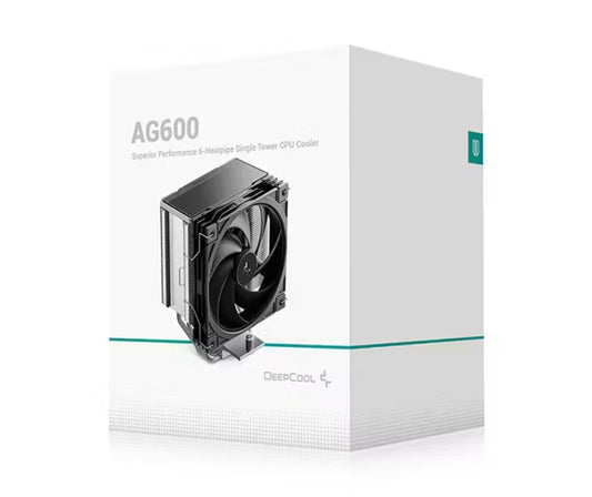 DeepCool AG600 ARGB Superior Performance 6 Heatpipe Single Tower CPU Cooler R-AG600-BKAMMG2-G