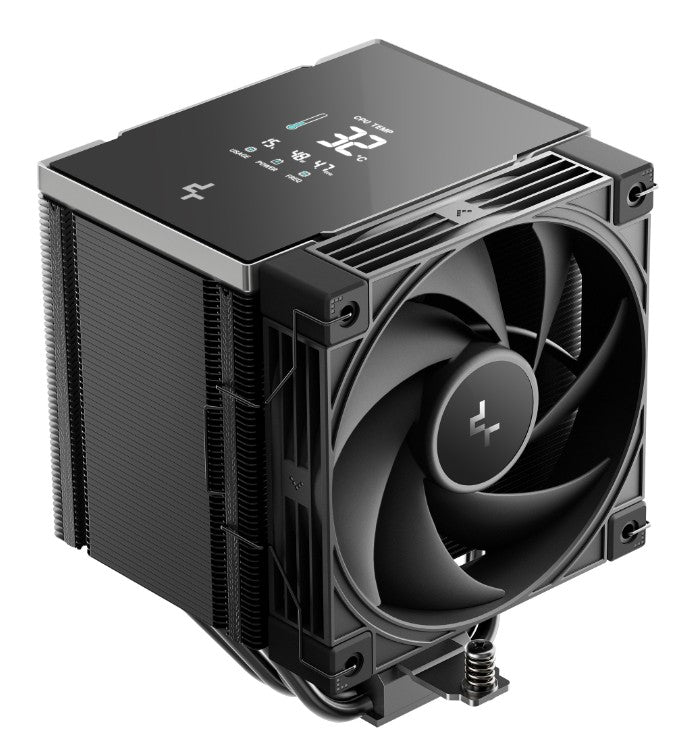 DeepCool AK500 G2 DIGITAL NYX AI Dynamic Adjustment CPU Cooler, Digital Display, 5 Heat Pipes, 4-pin PWM, Intel LGA1851/1700/1200/115x, AMD AM5/AM4 R-AK500G2-BKNNMN-GJD-1