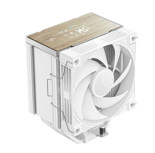 DeepCool AK700 DIGITAL WH AI Dynamic Adjustment CPU Cooler, Digital Display, 7 Heat Pipes, 4-pin PWM, Intel LGA1851/1700/1200/115x, AMD AM5/AM4 R-AK700-WHNDMN-GJD