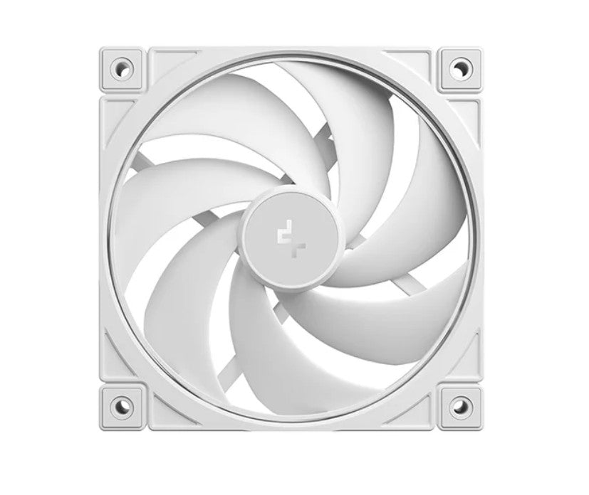 DeepCool FD12 v2 WH 120mm Performance Integral Blade Silent Ring Case Fans, 4-pin PWM, 500~2500 RPM, Hydro Bearing R-FD12V2-WHNPN1-G