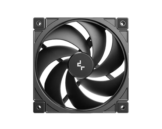 DeepCool FD12 v2 120mm Performance Integral Blade Silent Ring Case Fans, 4-pin PWM, 500~2500 RPM, Hydro Bearing R-FD12V2-BKNPN1-G