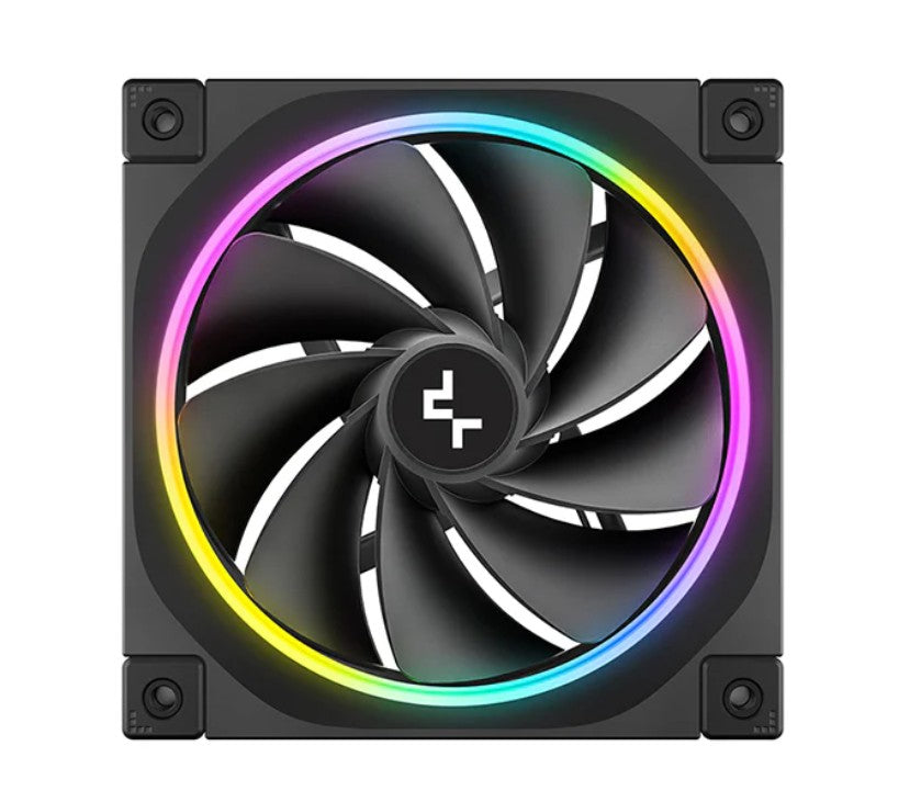 DeepCool FL12R 120mm Unique Addressable RGB High Performance Fans, Low Noise, 4-pin PWM, Fluid Dynamic Bearing R-FL12R-BKAPN1-G