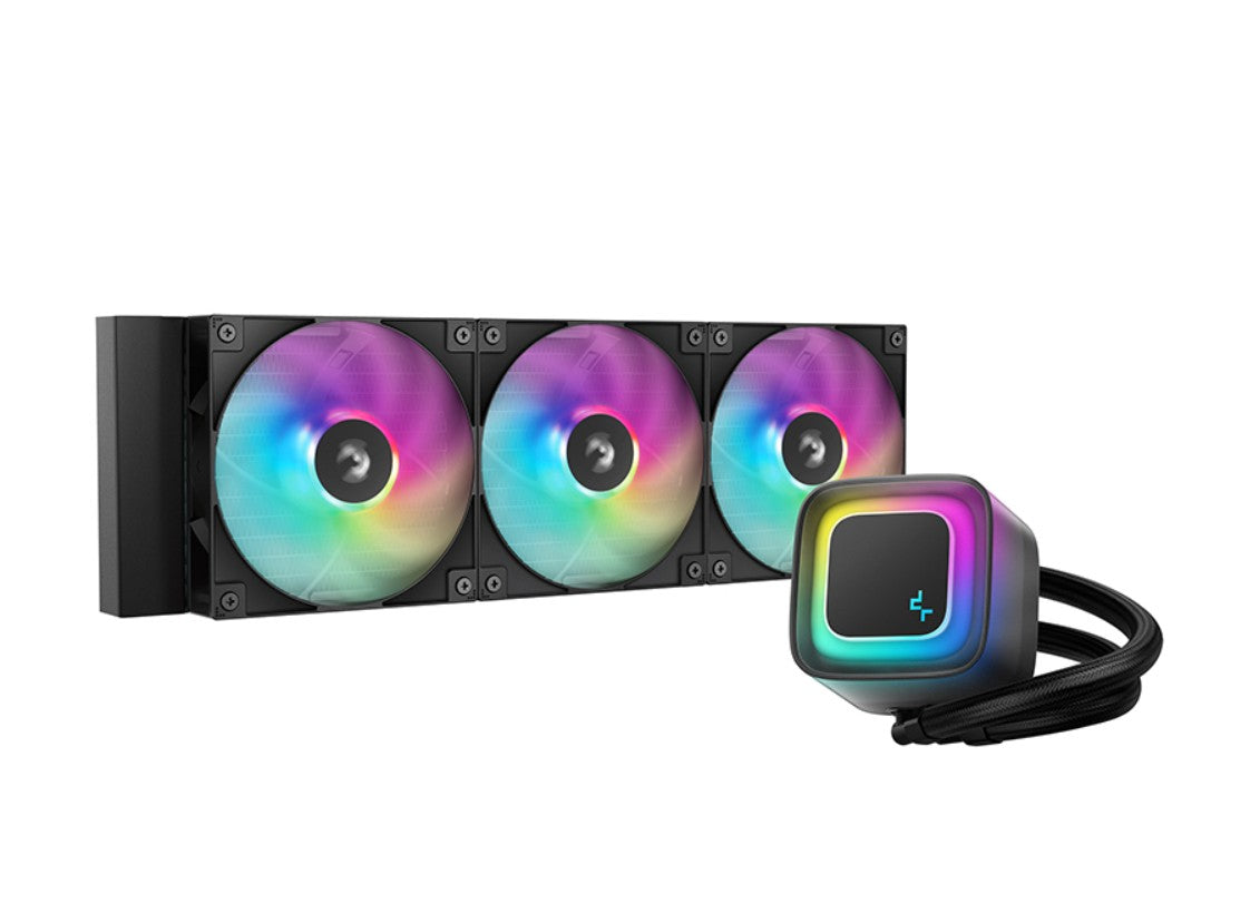 DeepCool LE360 V2 Liquid Cooler 360 mm 6th Gen Pump up to 3400 PWM, Hydro Bearing, IntelLGA1851/1700/1200/1151/1150/1155, AMDAM5/AM4 R-LE360-BKAMMC-G-2