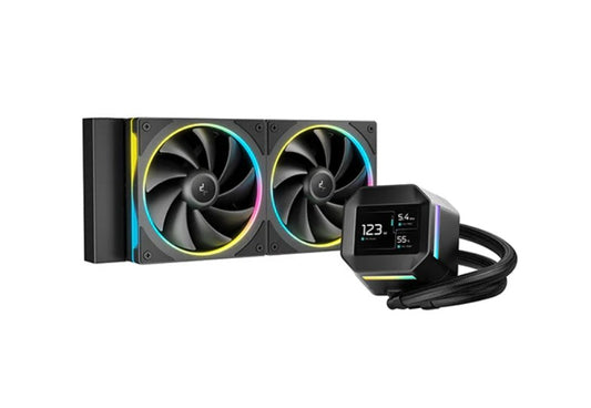 DeepCool LM240 ARGB Liquid Cooler With Mini LCD Screen IntelLGA1851/1700/1200/1151/1150/1155 AMDAM5/AM4 R-LM240-BKDMMC-1