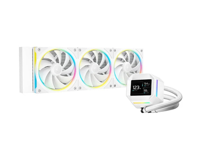 DeepCool LM360 ARGB Liquid Cooler Mini LCD Screen, 2.4' IPS, 320x240 Resolution, Intel LGA1851/1700/1200 + More, AMD AM5/AM4  R-LM360-WHDMMC-1