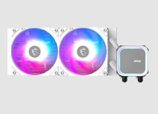 MSI MAG CORELIQUID A13 240 WHITE, 2.4', IPS, USB 2.0 pin header, SATA, 2 fans, Two Ball Bearing, AM5 / AM4, 3 Year warranty MAG CORELIQUID A13 240 WHITE