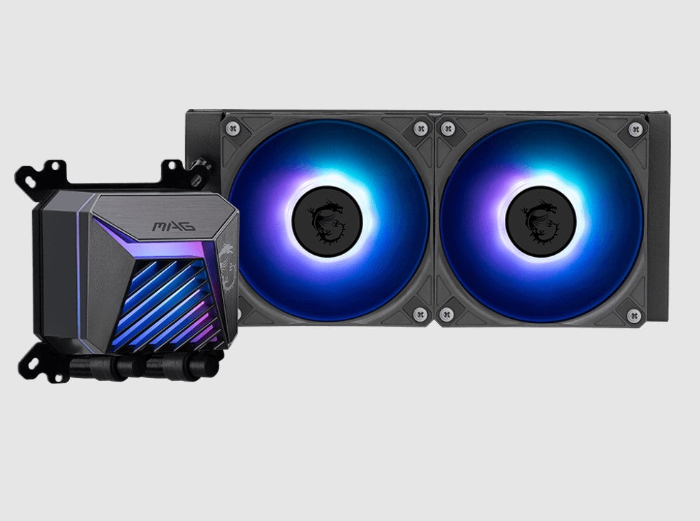 MSI MAG CORELIQUID A15 240, 2 fans, Rifle Bearing, 500~2050 ± 150 RPM, AM5 / AM4, 71.23 x 69.47 x 75.05 mm 3y warranty MAG CORELIQUID A15 240