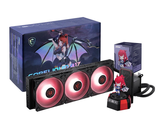 MSI CORELIQUID A17 MLG EDITION, 360mm, 394x119.6x27.2mm, Alu radiator, 3x120mm fans, 64.89CFM, 2050RPM, ARGB Gen2, 3400RPM pump, LGA1851/1700, AM5/AM4 CORELIQUID A17 MLG EDITION