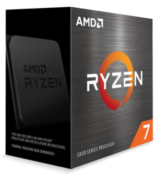 AMD Ryzen 7 5800X Zen 3 CPU 8C/16T TDP 105W Boost Up To 4.7GHz Base 3.8GHz Total Cache 36MB No Cooler (AMDCPU) (RYZEN5000)(AMD 100-100000063WOF-P