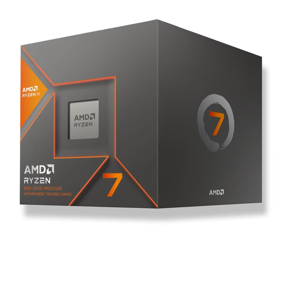AMD Ryzen 7 8700G 8 Cores/16Threads, 65 watts, Max Freq 5.150Ghz, 24MB Cache, Wraith Spire Cooler, Radeon Graphics 100-100001236BOX