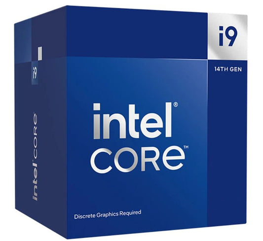 Intel i9 14900F CPU 4.3GHz (5.8GHz Turbo) 14th Gen LGA1700 24-Cores 32-Threads 68MB 65W Graphics Card Required Retail Raptor Lake with Fan  BX8071514900F-L