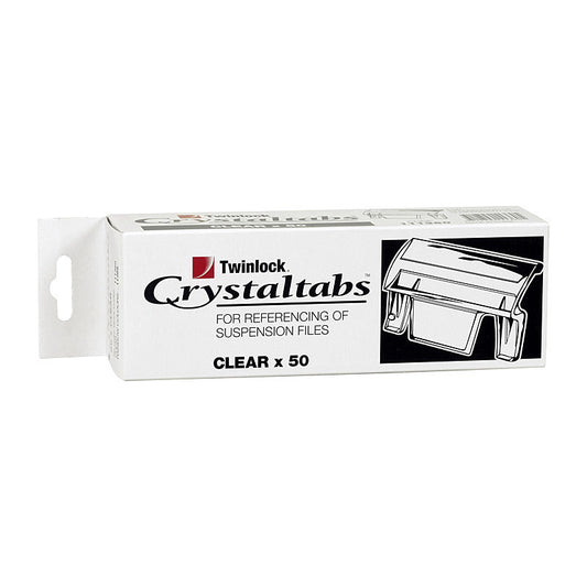 Crystalfile Clear Tabs Pk50  - 111360