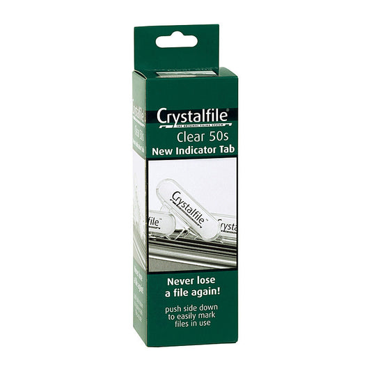 Crystalfile Clear Tabs Pk50  - 111360C