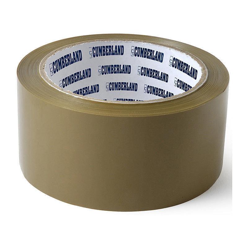 Cumberland Packaging Tape 48mm X 75M Brown Pk6  - 7150