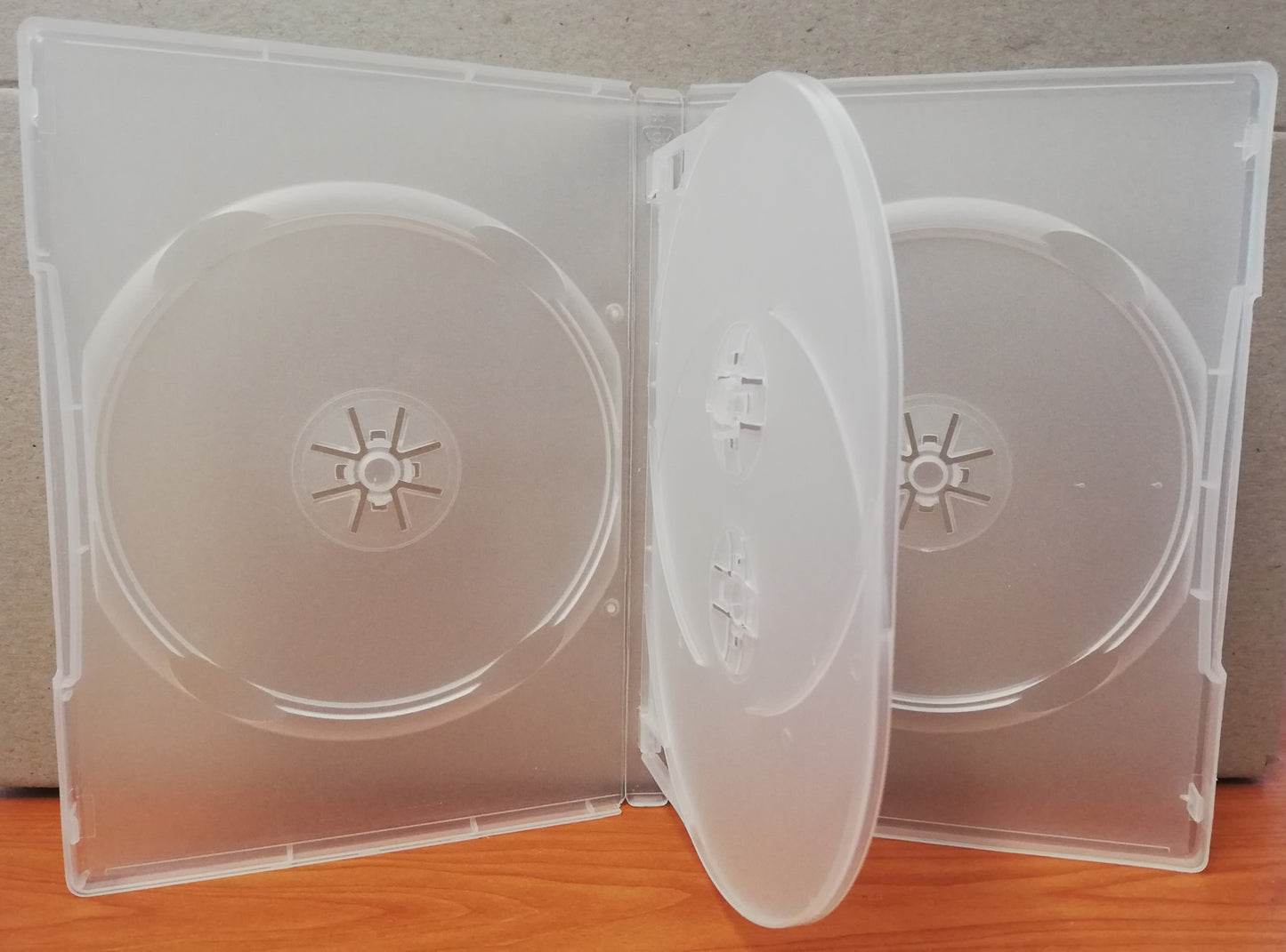Clear DVD Cases Holds 4 (14mm) 100pk
