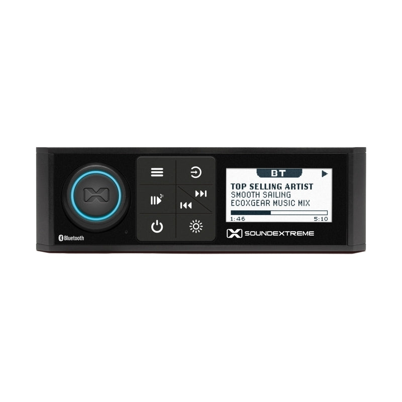 ECOXGEAR Marine AM/FM/Bluetooth Digital Media Player + LED Light Controller [SEI-SEMRN1DINAU]  - SEI-SEMRN1DINAU