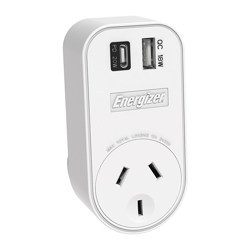 Energizer 1-Port Wall Adapter [HT-PBAU01B]  - HT-PBAU01B