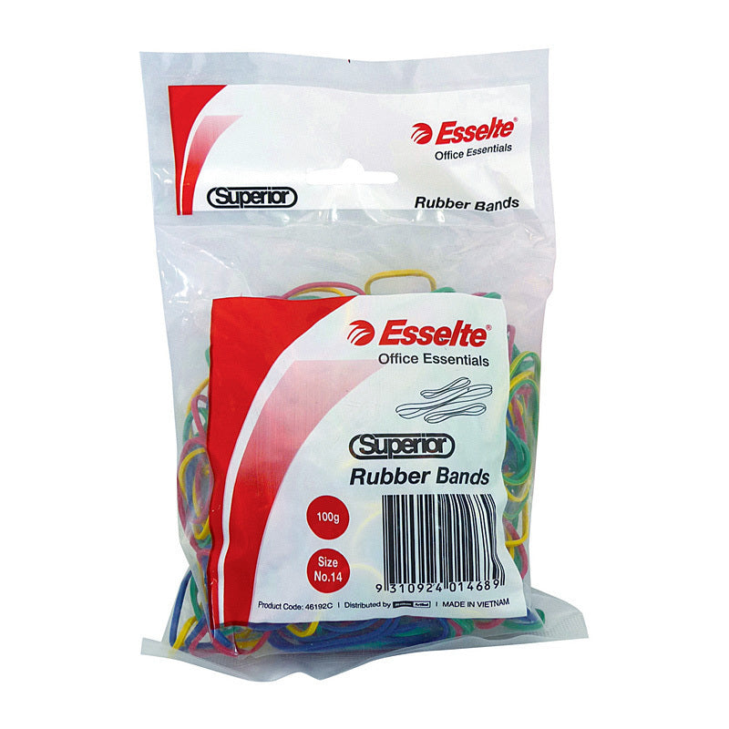 Esselte Superior Rubber Bands Assorted  - 46192C