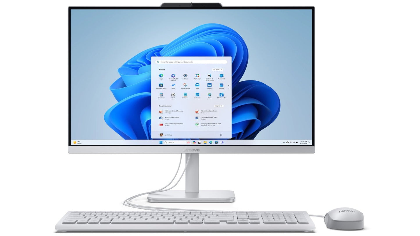 Lenovo A100 AIO, Core i3-N305, 8GB, 512GB SSD, 23.8" FHD IPS, Win11Pro, 1Yr F0J60030AU-PRO