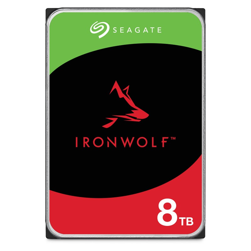 Seagate 8TB 3.5' IronWolf, SATA 6.0Gb/s, NAS 24x7, CMR, max. STR OD 202MB/s, 5400 RPM, 256MB Cache, HDD, 3Years Warranty (ST8000VN002) ST8000VN002