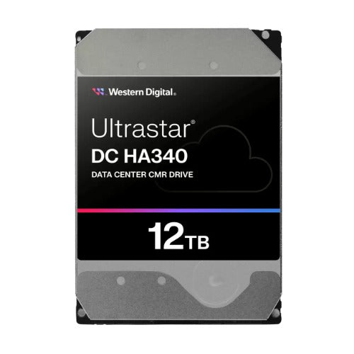 Western Digital 0B47063 Ultrastar DC HA340 Data Center 3.5' SATA HDD - 12TB Read/Wright 150/465 IOPS SATA 267MB/s 7200 RPM WUS721212BLE6L4 0B47063