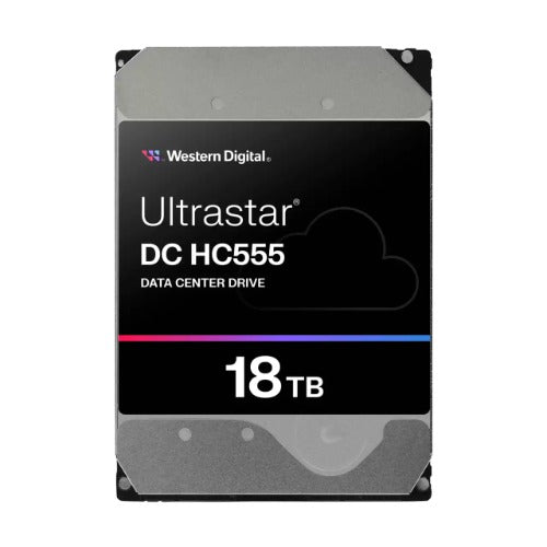 Western Digital WD Ultrastar 18TB 3.5' Enterprise HDD SATA 512MB 7200RPM 512E SE NP3 DC HC550 24x7 Server 2.5mil hrs MTBF 5yrs WUH722018CLE6L4 0B48723