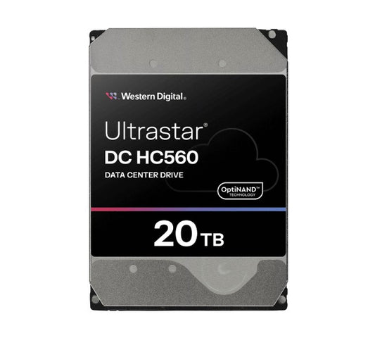 Western Digital WD Ultrastar DC HC560 20TB 3.5' SATA 7200 RPM Cache 512MB 5-year limited warranty WUH722020BLE6L4 0F38785 (Base SE) 0F38785