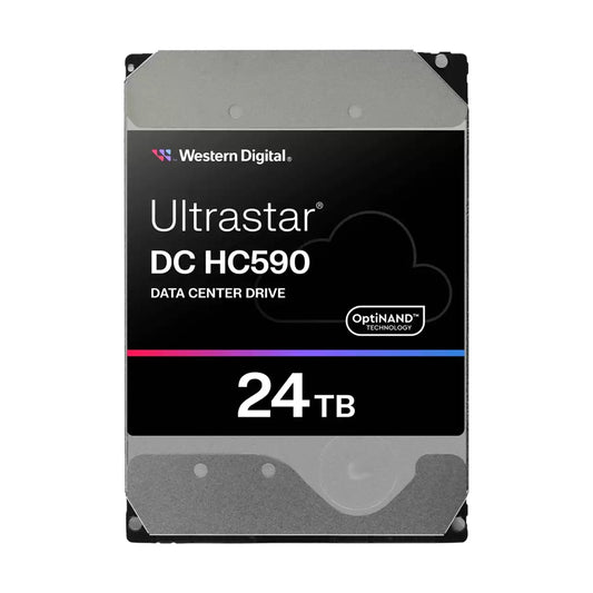 Western Digital Ultrastar DC HC590 24TB: 3.5', SAS, CMR, SE, 146.71x101.6x26.11mm, 670g, 5Y warranty 0F59373