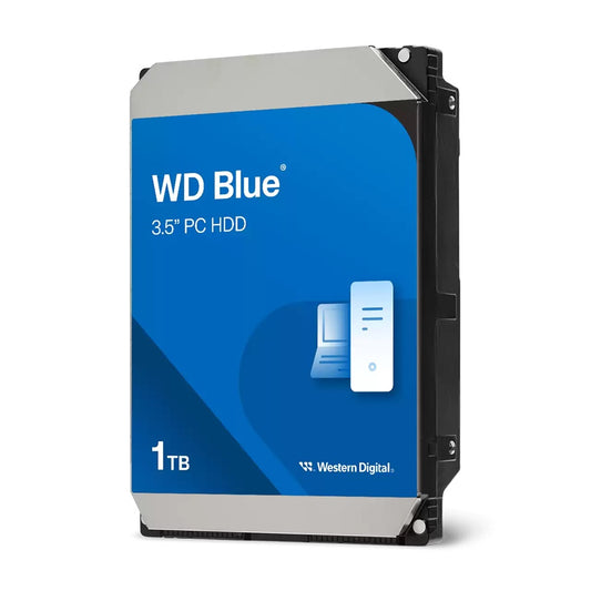 Western Digital WD Blue 1TB 3.5' HDD SATA 6Gb/s 5400RPM 64MB Cache CMR Tech 2yrs Wty WD10EARZ