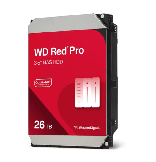 Western Digital WDRed Pro NAS Hard Drive - 26TB 3.5' 272MB/s 7200 RPM 512MB SATA HD 5yrs warranty WD260KFGX