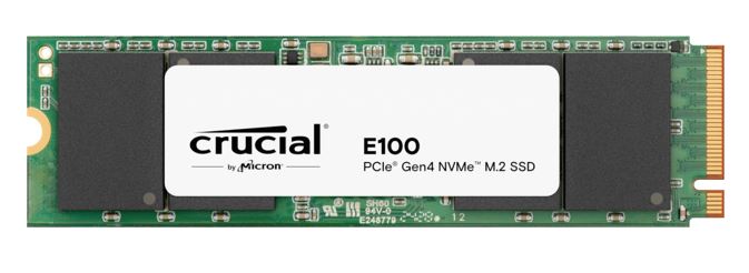 Crucial E100 480GB Gen4 NVMe SSD 4700/2500 MB/s R/W 60TBW 350K/460K IOPS 1.5M hrs MTTF M.2 2280 PCIe4 3yrs <500GB CT480E100SSD8-P