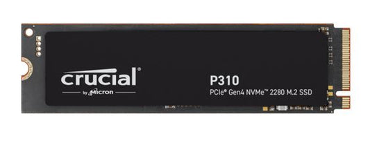 Crucial P310 1TB Gen4 2280 NVMe SSD 7100/6000 MB/s R/W 220TBW 1000K/1200K IOPS 1.5M hrs MTTF Full-Drive Encryption M.2 PCIe4 5yrs ~CT1000P510SSD8 CT1000P310SSD8-P