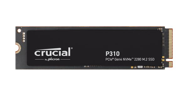 Crucial P310 4TB Gen4 2280 NVMe SSD 7100/6000 MB/s R/W 800TBW 1000K/1000K IOPS 1.5M hrs MTTF Full-Drive Encryption M.2 PCIe4 5yrs ~CT4000P3PSSD8 CT4000P310SSD8