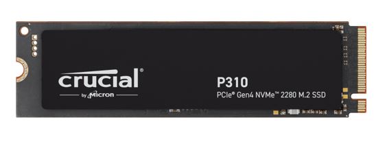 Crucial P310 500GB Gen4 2280 NVMe SSD 6600/3500 MB/s R/W 110TBW 520K/890K IOPS 1.5M hrs MTTF Full-Drive Encryption M.2 PCIe4 5yrs ~CT500P3PSSD8  CT500P310SSD8-P