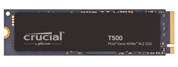 Crucial T500 1TB Gen4 NVMe SSD - 7300/6800 MB/s R/W 600TBW 1440K IOPs 1.5M hrs MTTF Acronis True Image Adobe Creative Cloud ~CT1000P510SSD8 CT1000T500SSD8-P