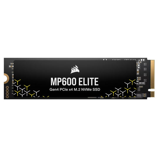 Corsair MP600 ELITE 1TB PCIe Gen4 x4 NVMe 1.4 M.2 SSD, M.2 2280, PCIe 4.0, 7000 MB/s read, 6200 MB/s write, 3D TLC NAND, Windows/Mac compatible CSSD-F1000GBMP600ENH