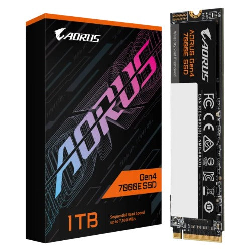 GIGABYTE AORUS Gen4 7000E 1TB NVMe SSD - PCIe 4.0 x4 M.2 2280 Internal SSD, Up to 7100 MB/s Read & 6100 MB/s Write, High-Performance Storage AG470E1TB M.2 1TB