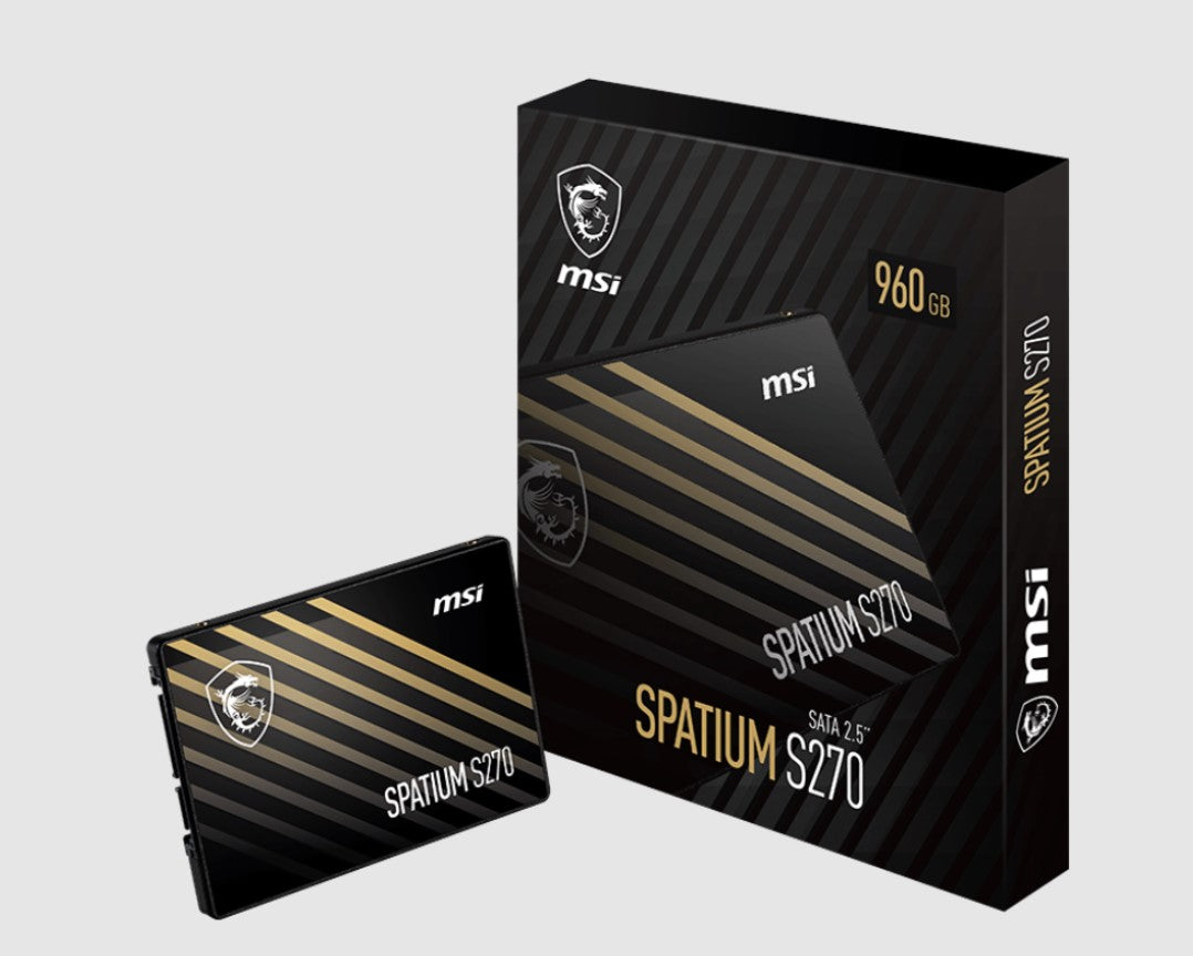 MSI SPATIUM S270 SATA 2.5' 480GB, PHISON S11, 3D NAND, SATA III 6Gbps, Sequential Read up to 500MB/s, Sequential Write up to 450MB/s, 250 TBW, 5Y WTY SPATIUM S270 SATA 2.5 480GB