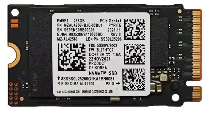 OEM 256GB Gen4 NVMe SSD 2955MB 1174MB/s R/W 200TBW 220K/300K IOPS 1.5M hrs MTTF PCIe 4 M.2 2242 Form Factor 1yr wty (not Crucial) HBO-NVM2-256G-2