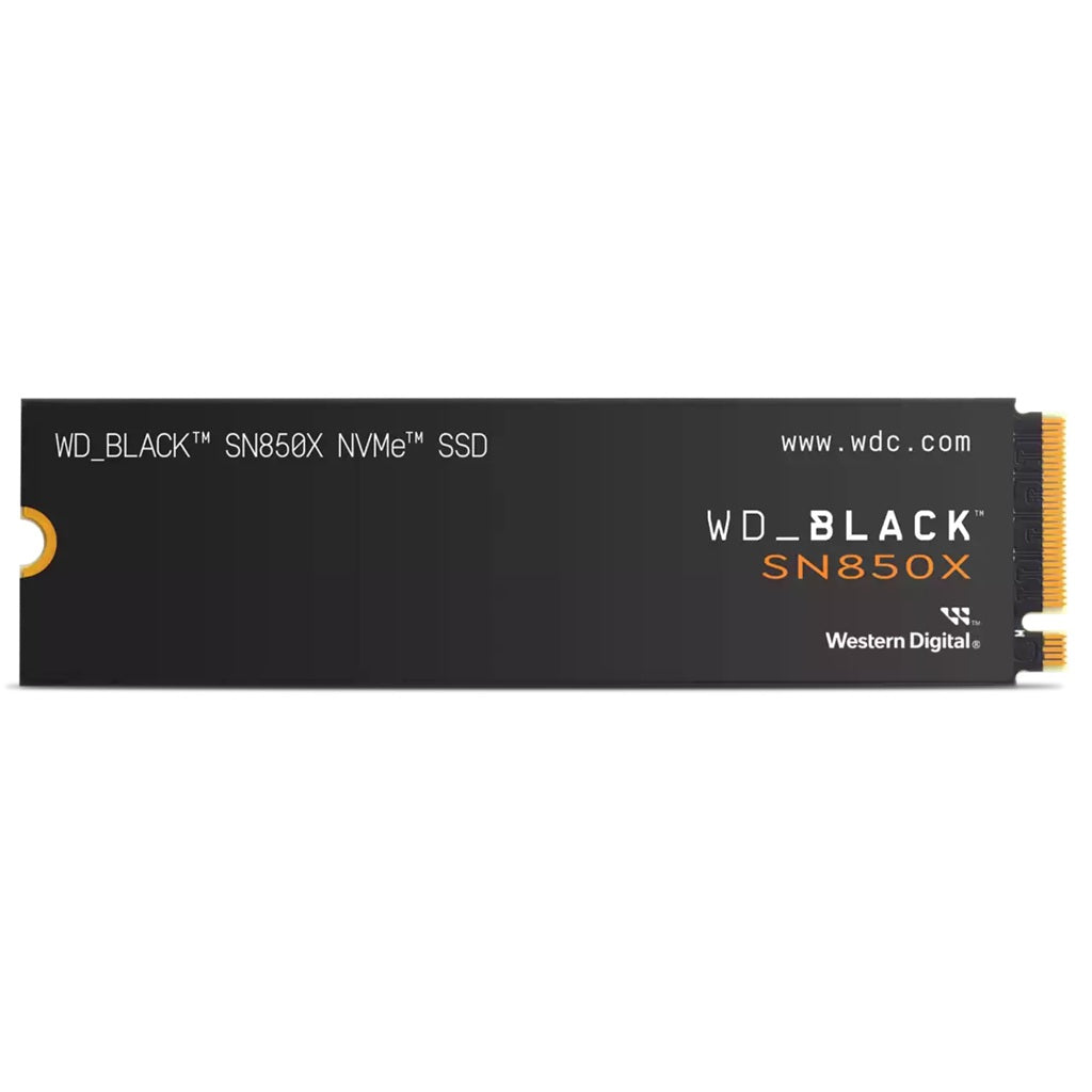 Western Digital WD BLACK SN850X NVMe SSD - 8TB, Without Heatsink M.2 2280, 7200MB/s 6600MB/s R/W 1200K/1200K IOPS PCIe Gen4 x4 5yrs WDS800T2X0E-00CDD0
